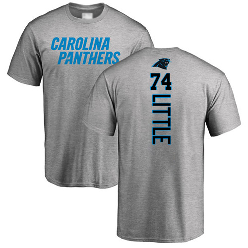 Carolina Panthers Men Ash Greg Little Backer NFL Football #74 T Shirt->carolina panthers->NFL Jersey